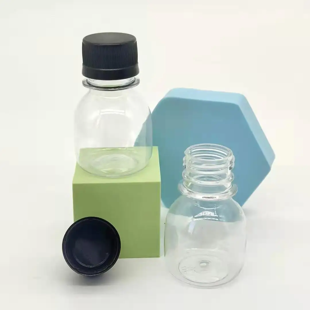 Mini bouteille transparente 60 ml avec son bouchon vissé -  Laboutiquedujetable