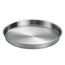 Korean Stainless Steel Lar Flat Bottom Roasting Pan Deep Shallow Dish for Baking Hot Pot Cake Coffee Fruit in Coffee Shop