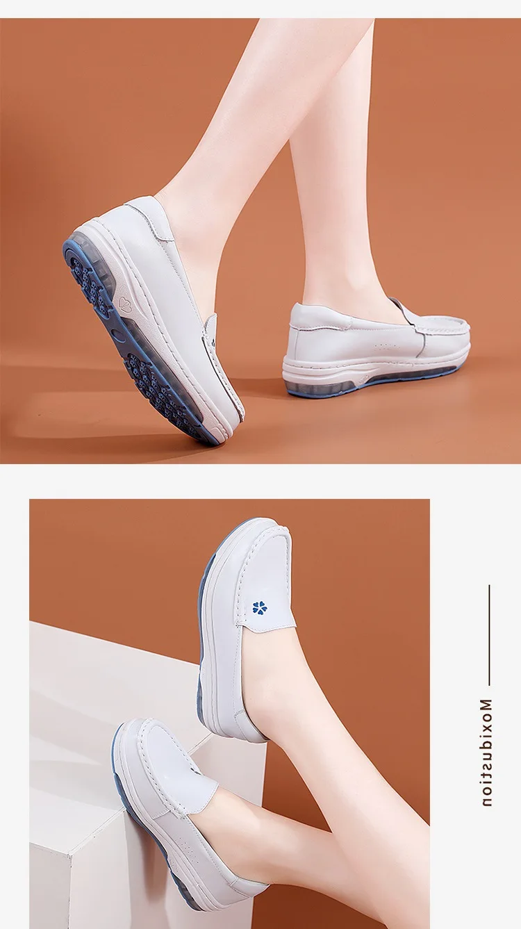 Women's Nursing Shoes for Hospital Comfortable Anti-slip Ventilate Lightweight Waterproof Work Nurse Shoe Healthcare Footwear