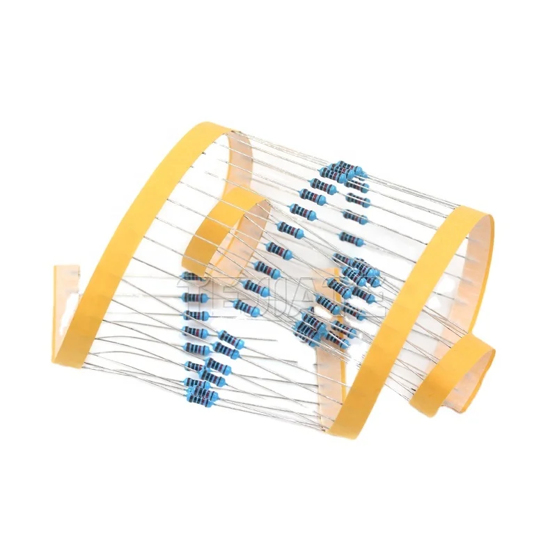 1/4W resistor 1% color ring Rheostat Variable 1% Metal Film 1K 2K 10K 4.7K 10ohm 100K 2.2 470K 1M