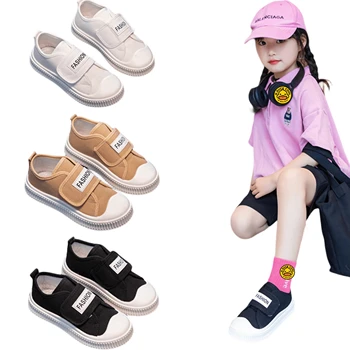 Wholesale Low help girls board shoes spring and autumn 2024 new biscuit shoes with soft soled baby sports shoes