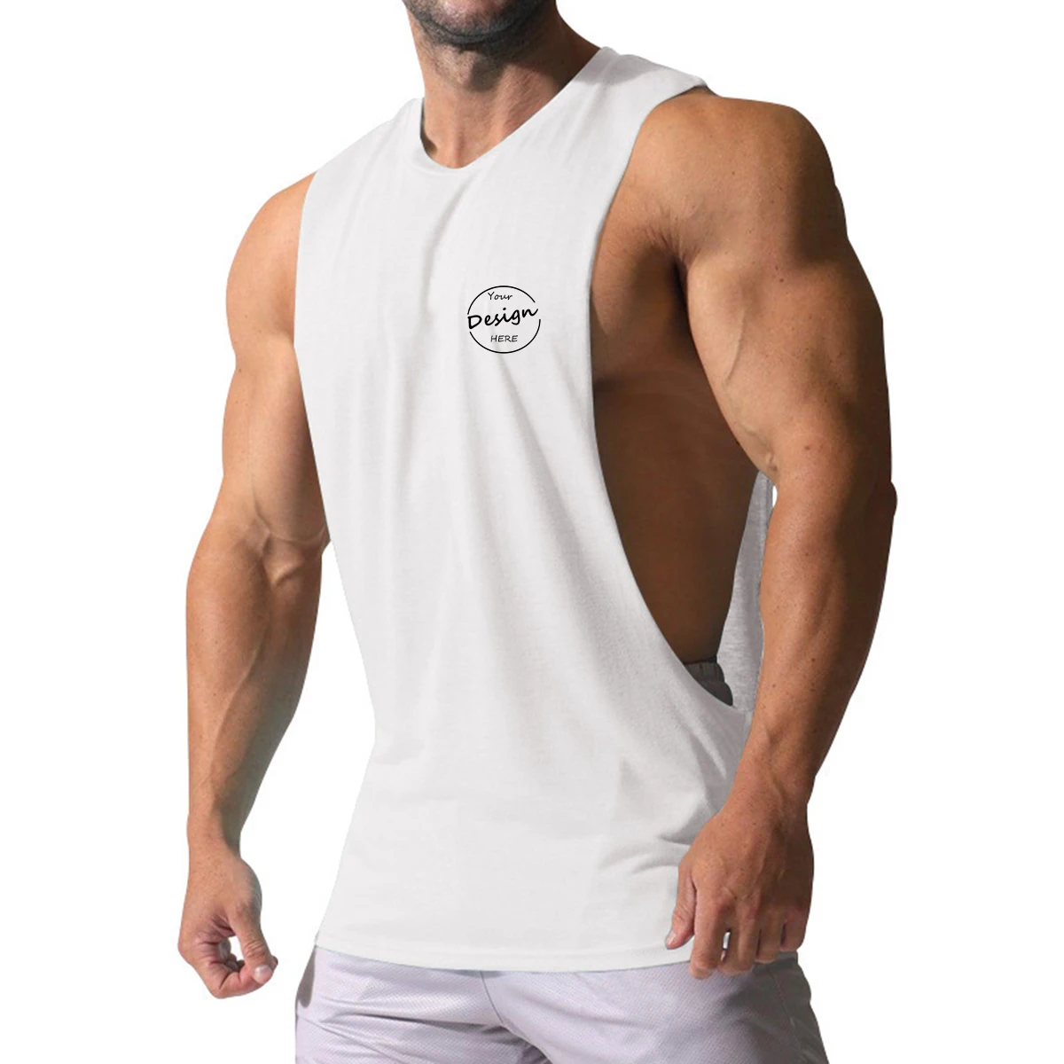 Oem silk screen printing quick dry training wholesale summer sportswear singlets gym basketball mesh tank top men