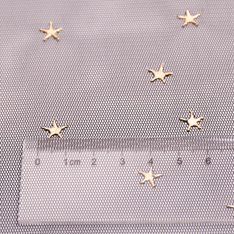 Заводская цена полиэфирная блестящая Тюлевая ткань из фольги с золотым принтом