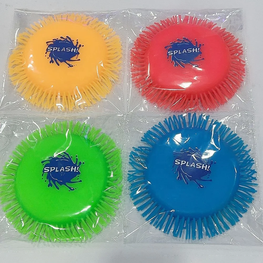 Water Flying Disc Splashing Water Splash Toy Outdoor Summer Pool Game Water Frisbee for Kids and Adults