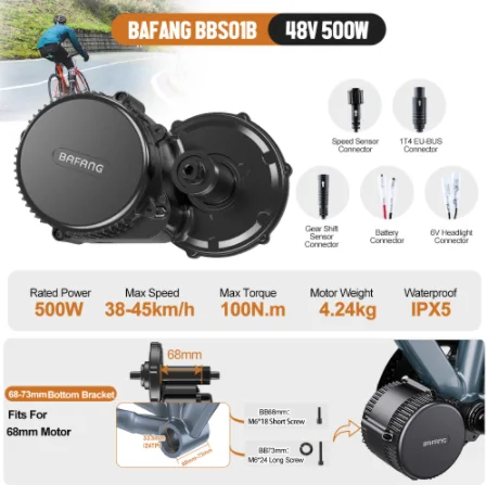 BAFANG BBS02B 500W Mid Motor - Durable & Powerful Ebike Kits