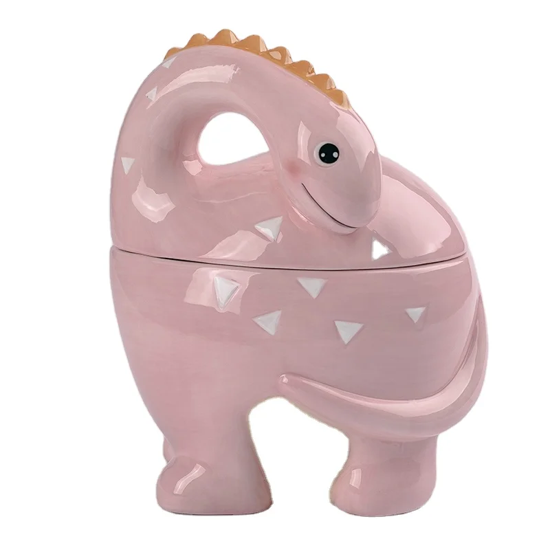 Pink dinosaur cookie Jar outlets homeconcepts