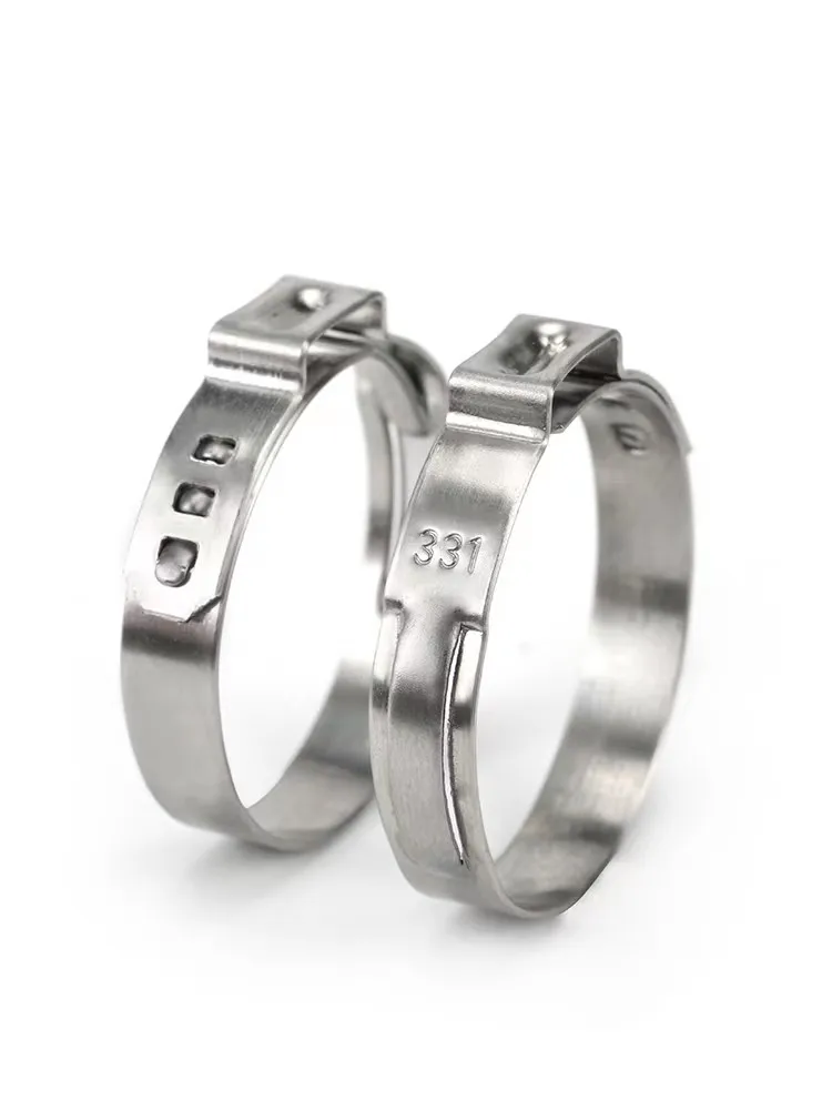 Оцинкованная сталь/нержавеющая сталь, двойной металлический зажим для труб, двойной зажим для шланга, двойной зажим для ушей