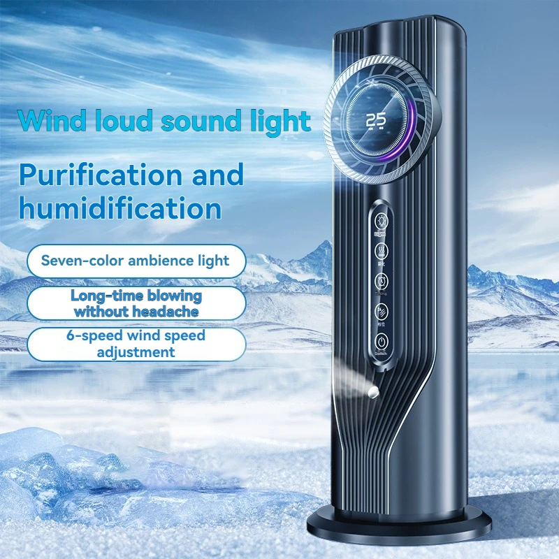 Nieuw model grensoverschrijdende USB-airconditioner met ventilator, sproeibevochtiging en waterkoelsysteem, draagbare mini-desktopkoeler._voghion.com