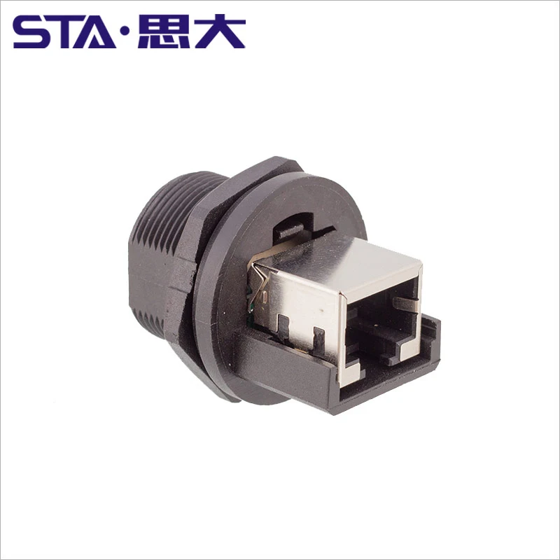 屋外IP67イーサネットLANネットワーク拡張アダプタカプラーRJ45