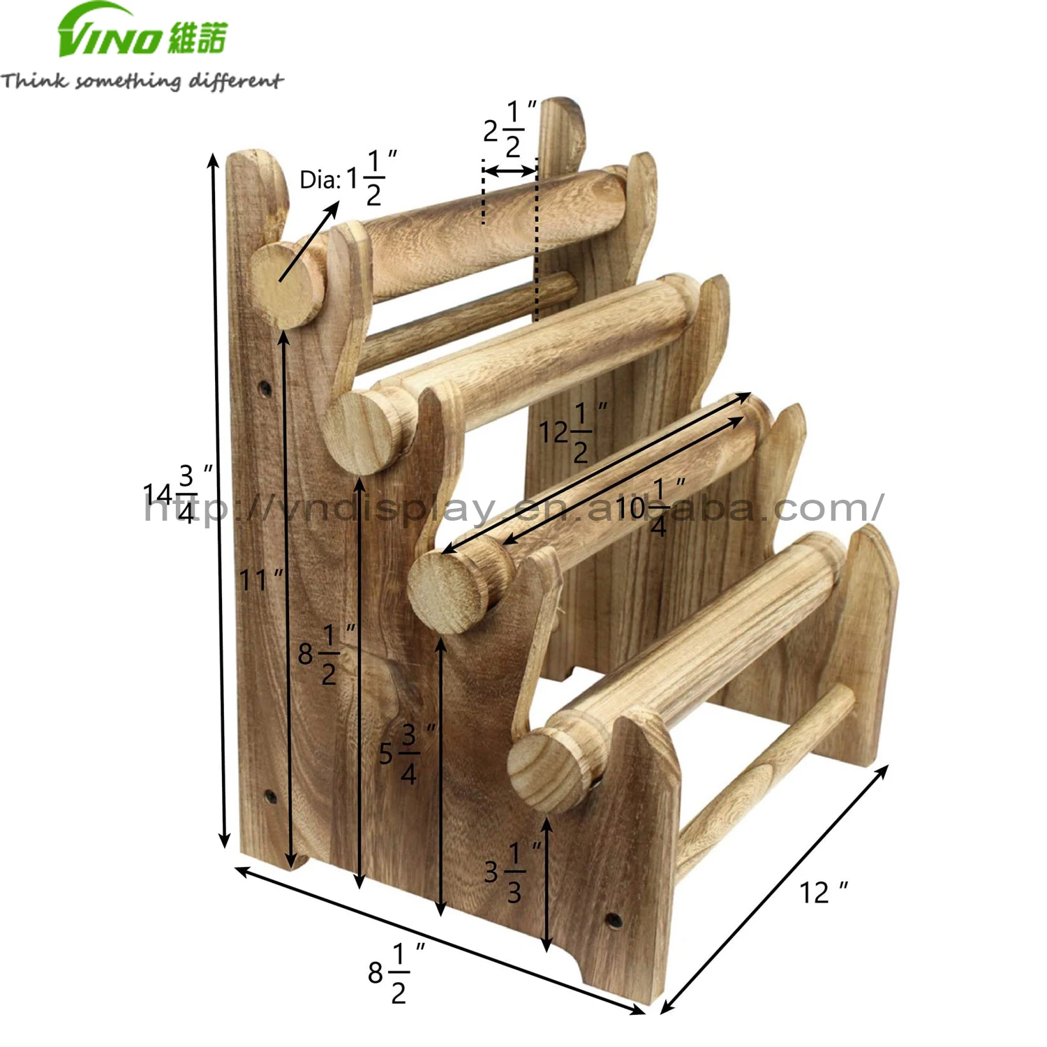 UNTERING Tour De Présentation En Bois Double Couche Pour