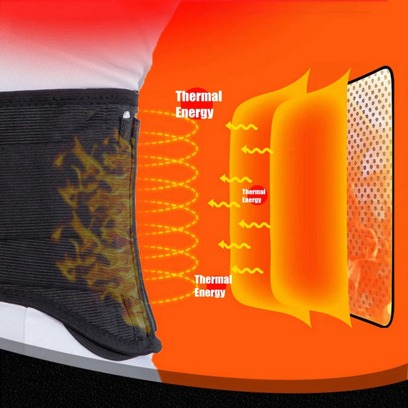 self heating lumbar waist support belt magnetic lower back brace waist support protection belt breathable