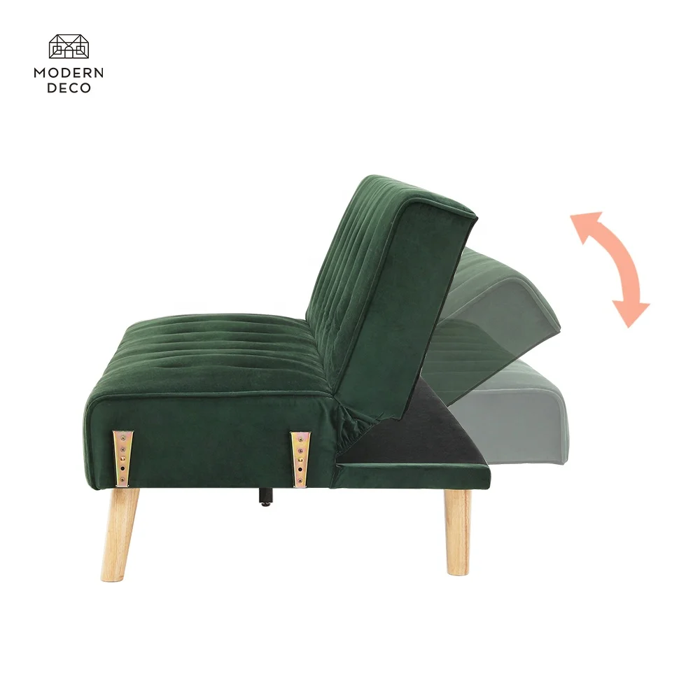 Premikljiva krevetna sofa Living Room Sofas Divano Letto 2 Posti Canape Lit Futon Modra roza Zelena Sametna Sofa Cama