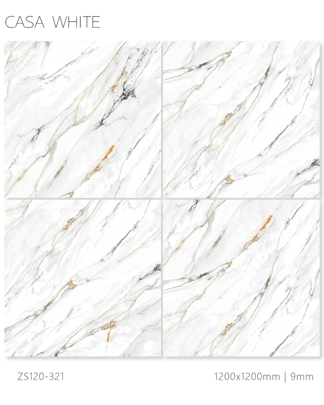 Square Porcelain Marble Glossy Slab Polished Floor Large Porcelain Tiles Sintered Stone Wall 6659