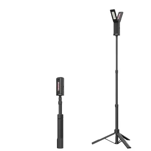 Vertak Portable Adjustable IP65 LED Magnetic Telescoping Work Light Recharge Light Rechargeable Led Work Light with Tripod