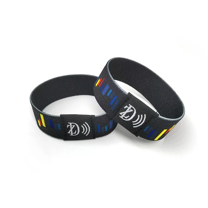 Reusable Textile NFC Wristband  Ultralight EV1 Cashless Payment Polyester NFC Bracelet