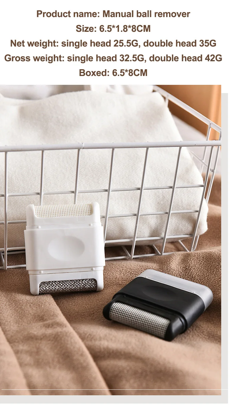 Mini Double Sided Lint Removers Manual Hair Ball Trimmer Fuzz Pellet Portable Epilator Sweater