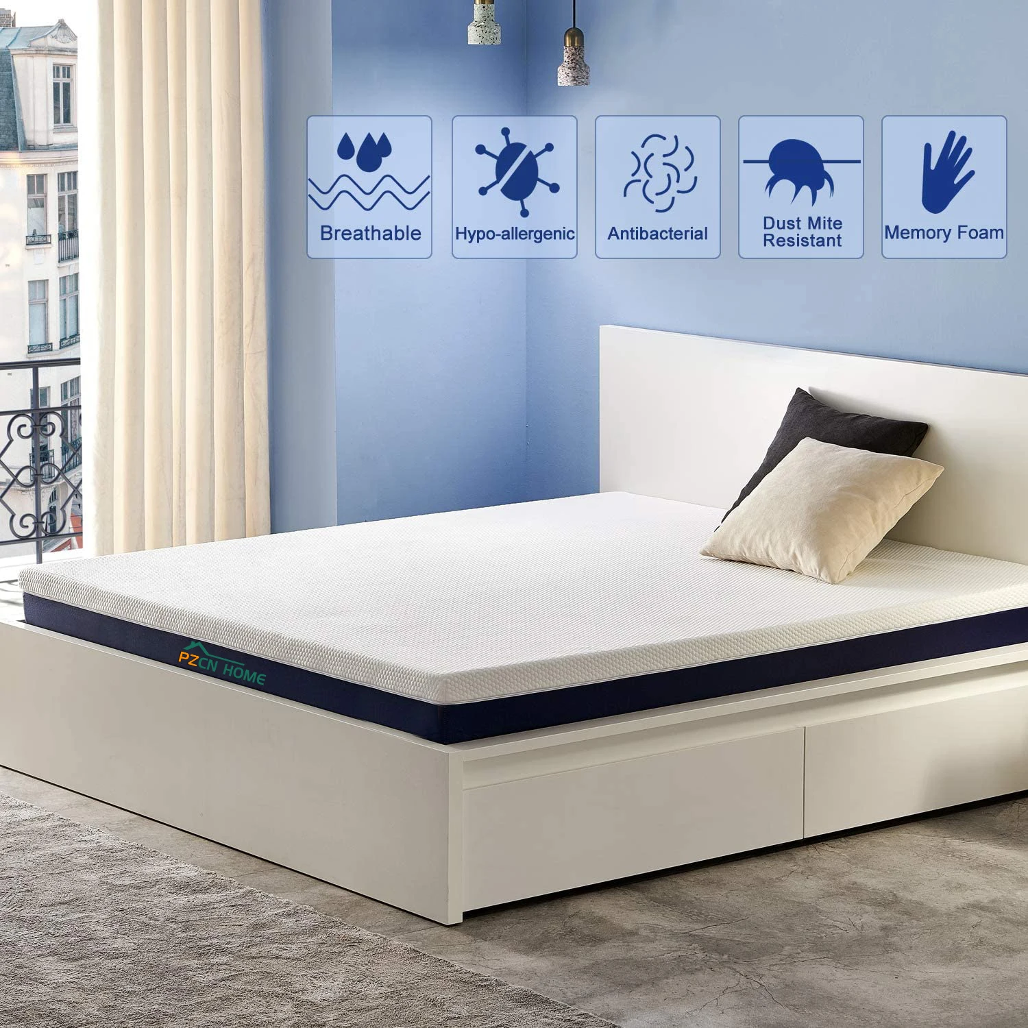 Factory direct sell high quality memory foam mattress wholesale for hotel