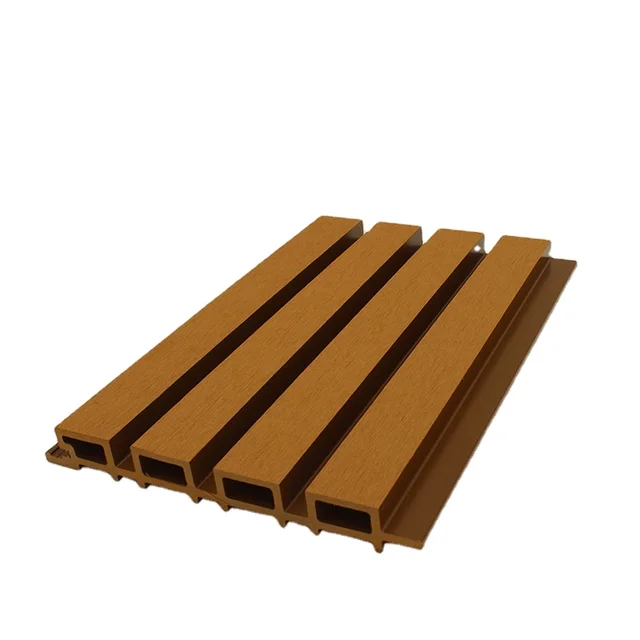 2.95kg/m outdoor wpc wall easy installation co-extrusion home garden wall boards wpc fence panels in Courtyard