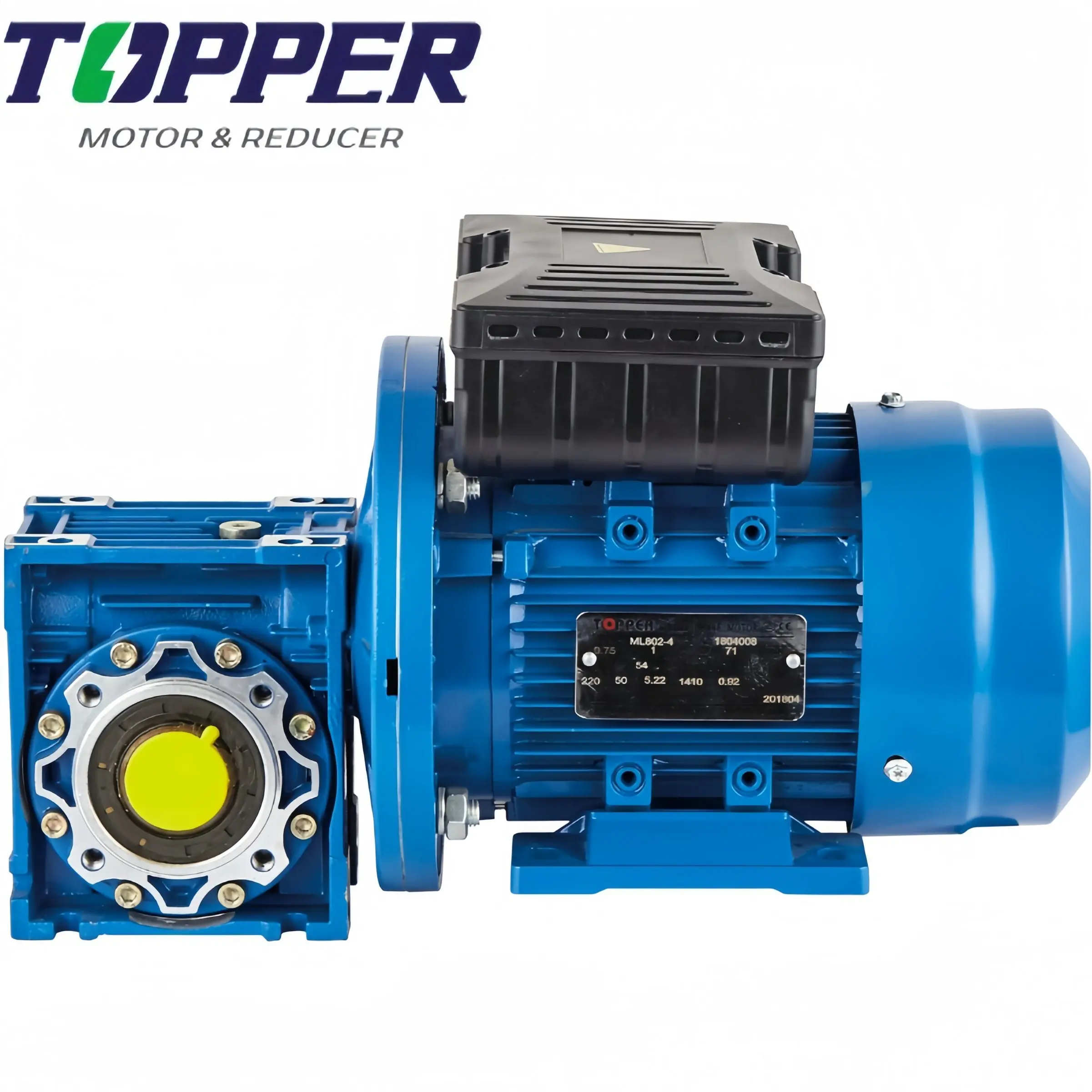 Three Phase Aluminum House Electric Motors with NMRV Worm Gear Boxes, Reducer Motor
