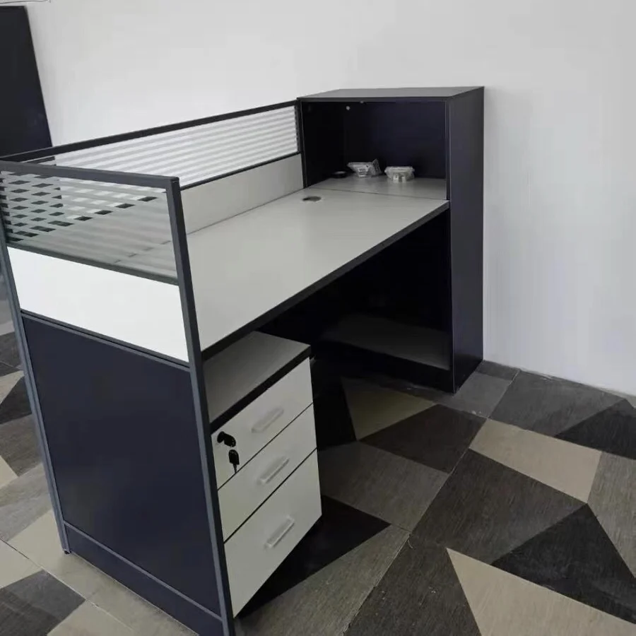 Modular Modern Workstation 4 Person Computer Workstation Desk Office Furniture Work Station