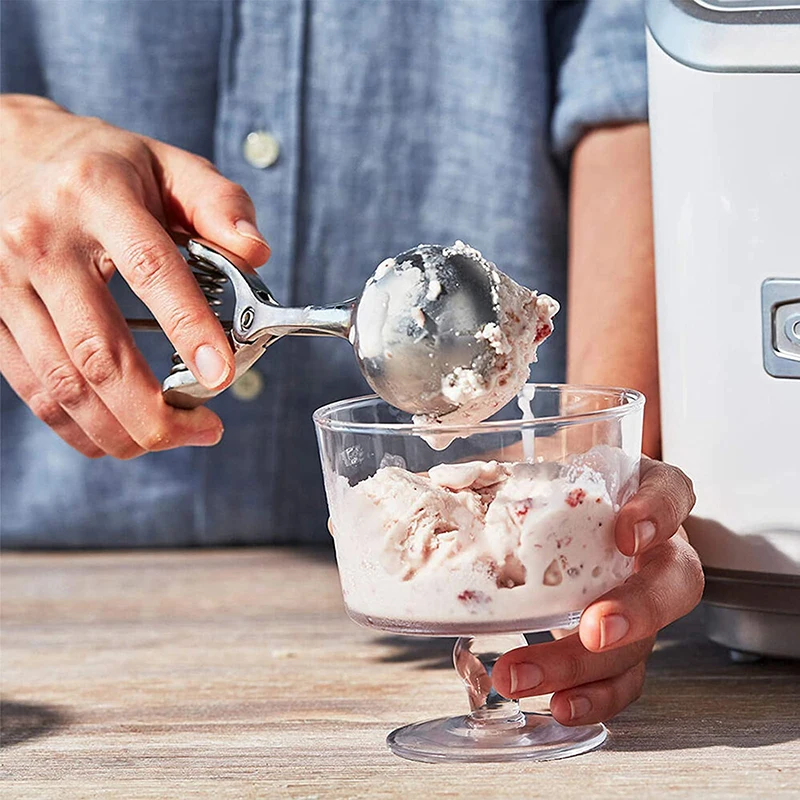 Two Size Ice Cream Scoops Stacks Stainless Steel Ice Cream