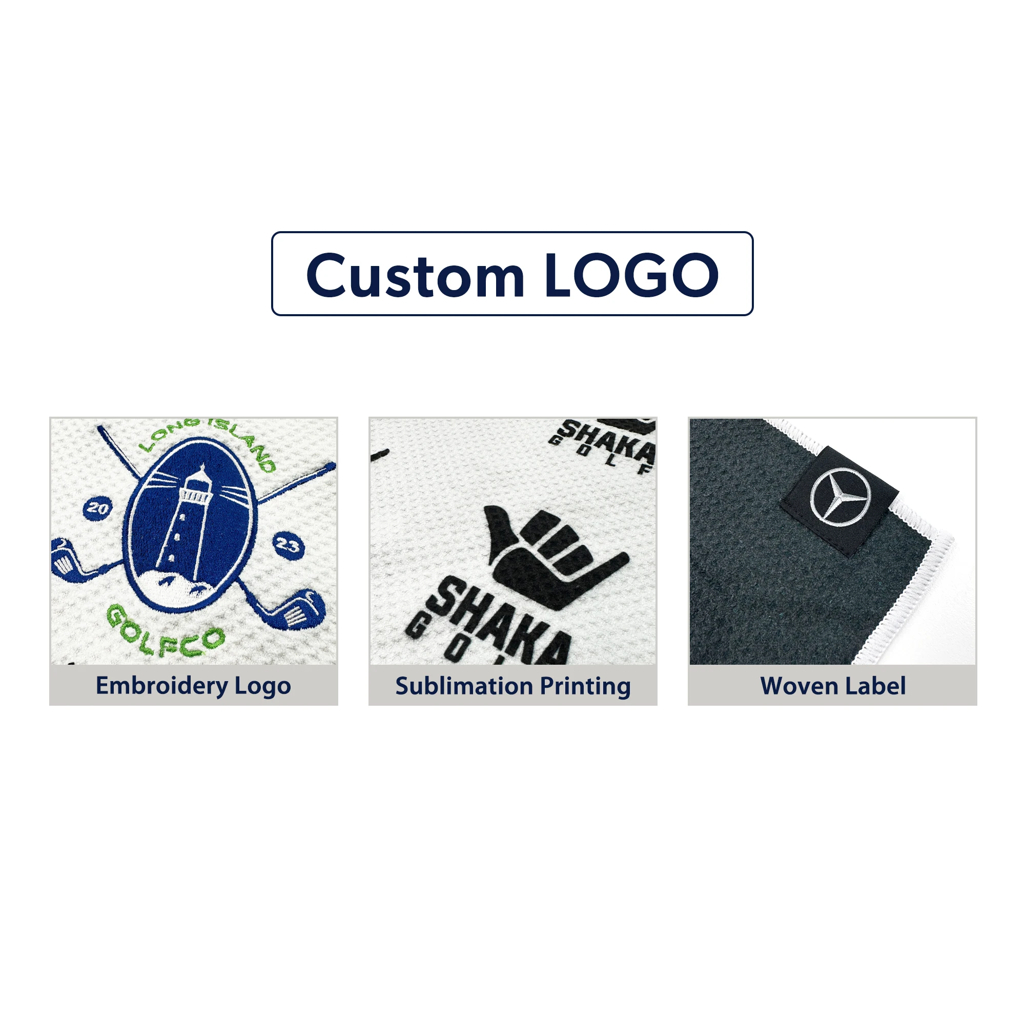 Wuxi Ivy Textile New Style Cheap Wholesale Custom Print Sublimation Embroidery logo Microfiber Waffle Golf Towel