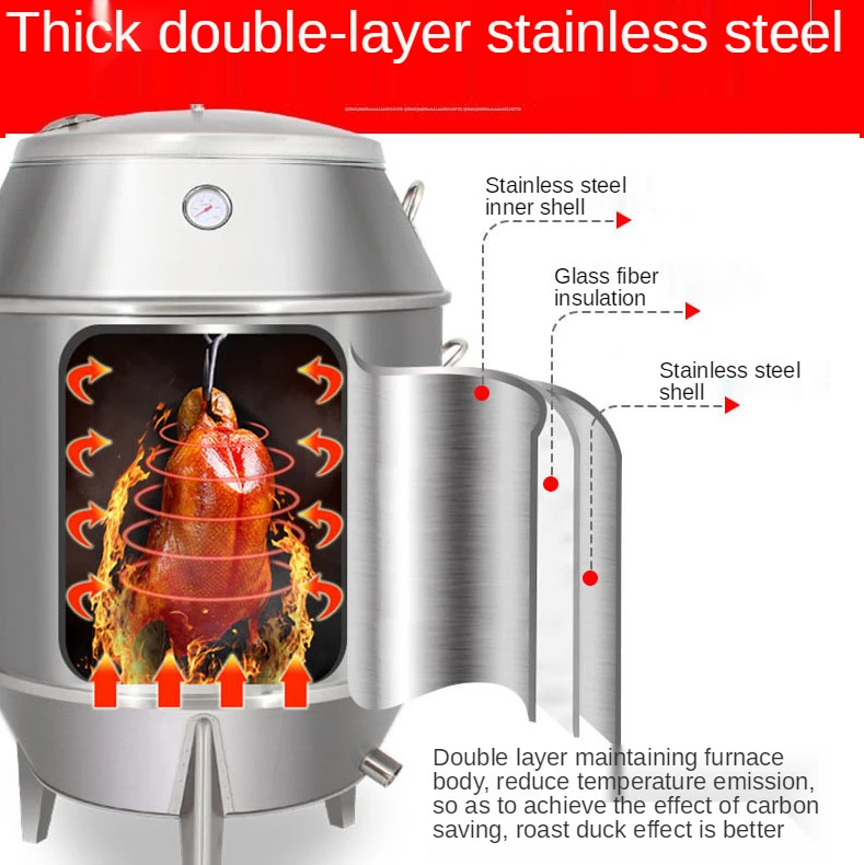 ガス、木炭両用回転烤禽炉（烤鸭炉） KX-KYL80 Commercial Duck & Chicken Roaster Oven - OEM | Wholesale