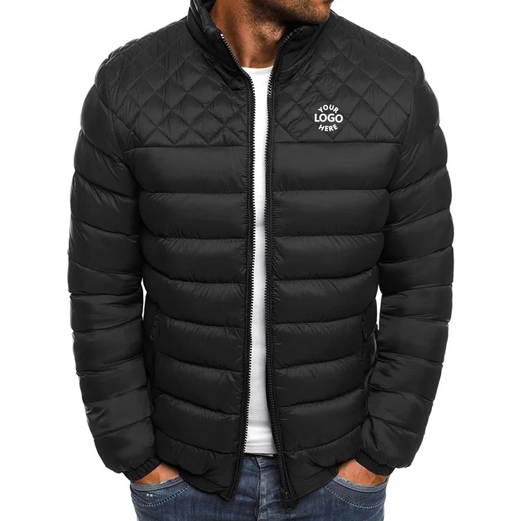 Mens Puffer Jacket Winter Coat Utility Style For Men Warm Outdoor_voghion.com