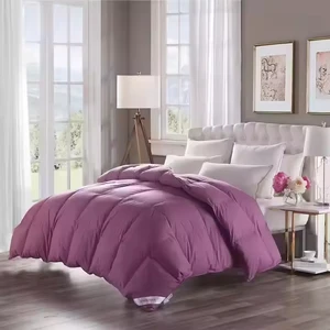 Wholesale 100% Cotton Downproof Comforter White Goose Duck Feather Filling Bed Comforter Down Insert Quilt Duvet