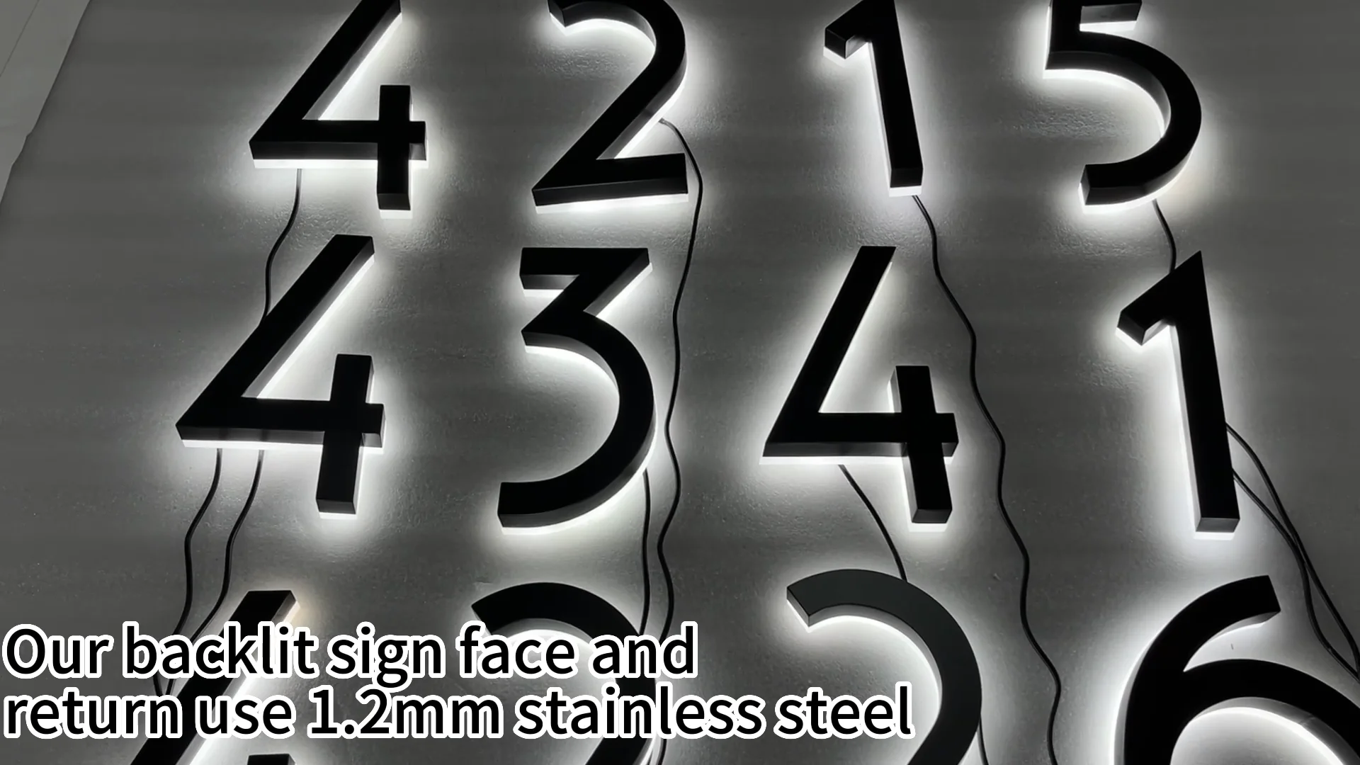 Customized Stainless Steel Backlit Led Letter Led Sign Shop Signs Halo ...