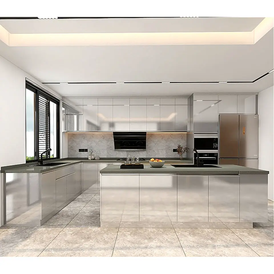 Aluminium Pantry Cupboards Aluminium Cabinet Kitchen Panel - Buy