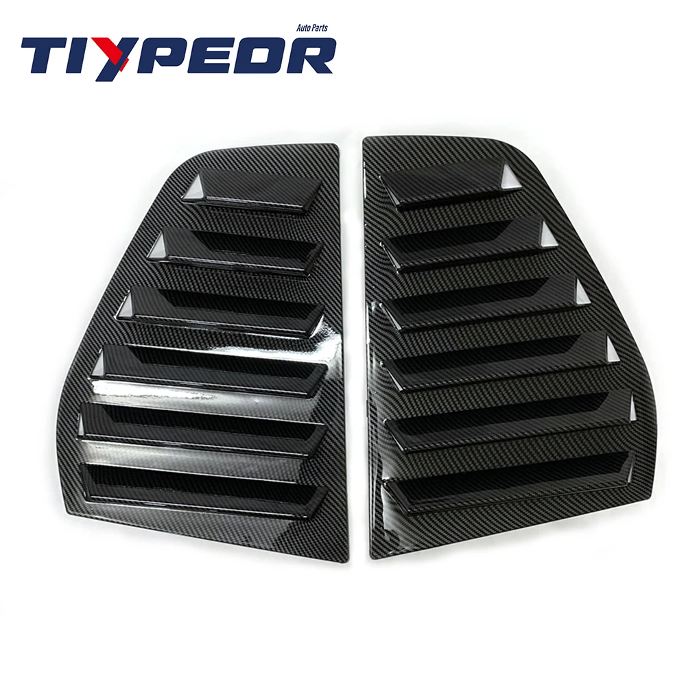product abs triangular rear window for vw golf 5 2005   2007 window louvers shutters blinds cover exterior parts spoiler-4