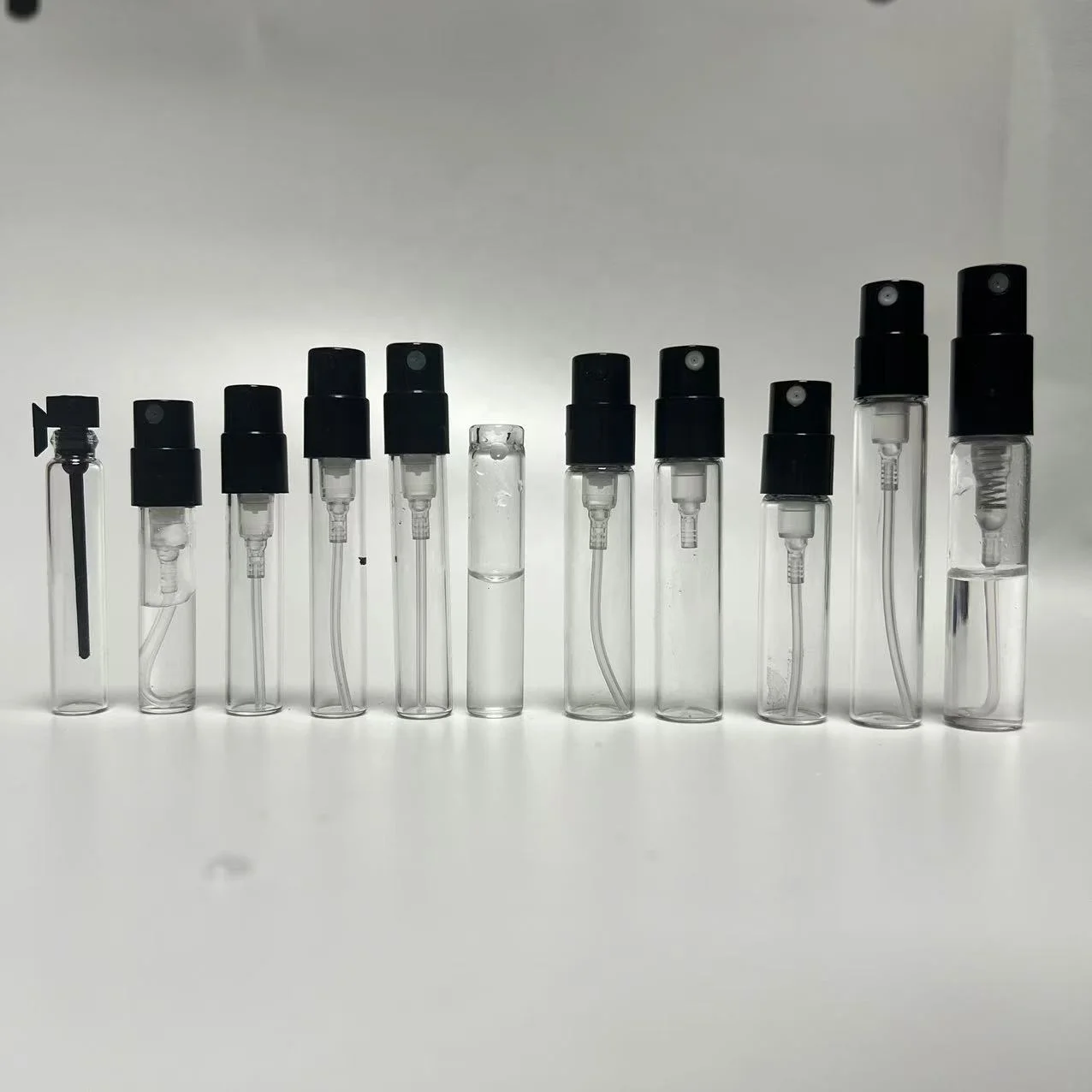 In Stock 48h Delivery 5ml Flat Small Glass Vial Sample Perfume Bottle Pump  Sprayer Popular Philippines Screen Printing Surface