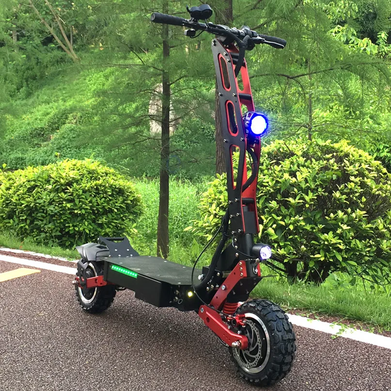 Extreme Fast Speeds Powerful Electric Scooter Adult 5600w 60v With Long Range Dual Motor Electric Motorcycle Kick Ski Scooter