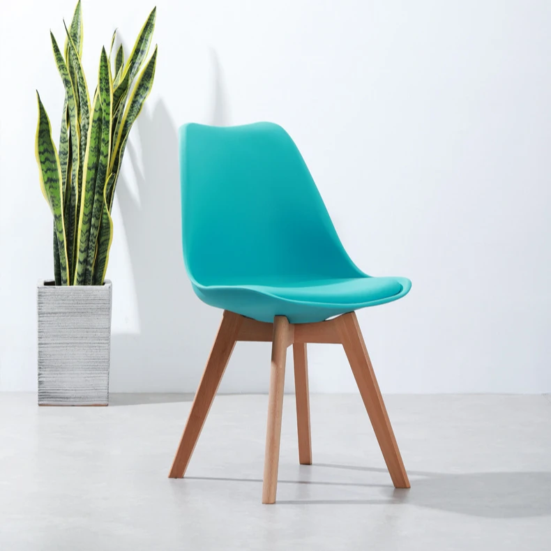 Cyber Cafe Furniture Stacking Church Chair Colourful Acrylic Bamboo