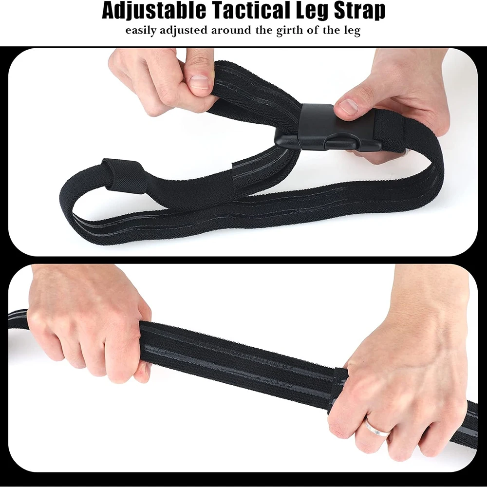 Tactical Strap Nylon Thigh Belt Elastic Thigh Strap with Quick Release Buckle Games and Outdoors Unisex Tactical Belt