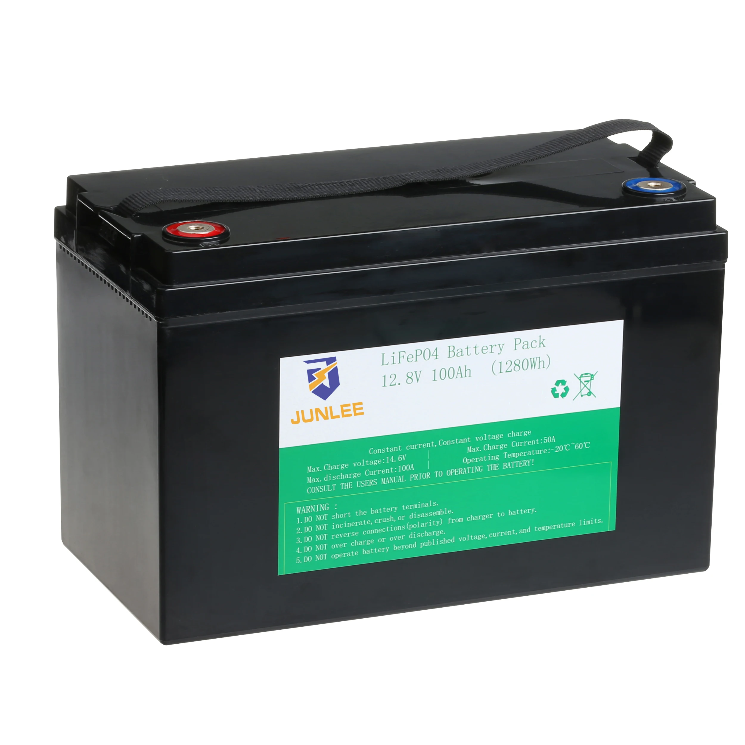 Dakota Lithium 12v 100ah Deep Cycle Lifepo4 Battery 12.8v Replacement ...