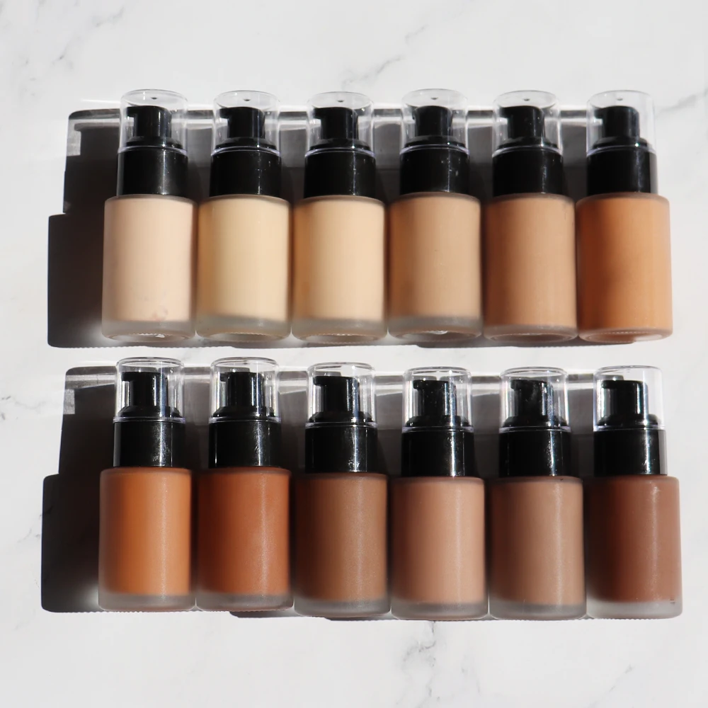 Waterproof Foundation 12 Colors Foundation Liquid Custom Foundation Full Coverage Long Lasting Foundation