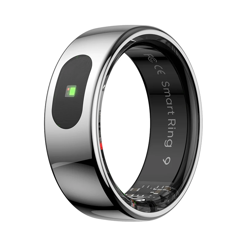 2025 New 5ATM Smart Ring R08 with Touch Pad, Gold Black Silver Chip RTL8762ESF Skin Temp aperçu 3