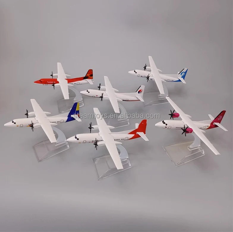 Airplane Model Fokker Series Diecast Aircraft Model With Propeller Huns