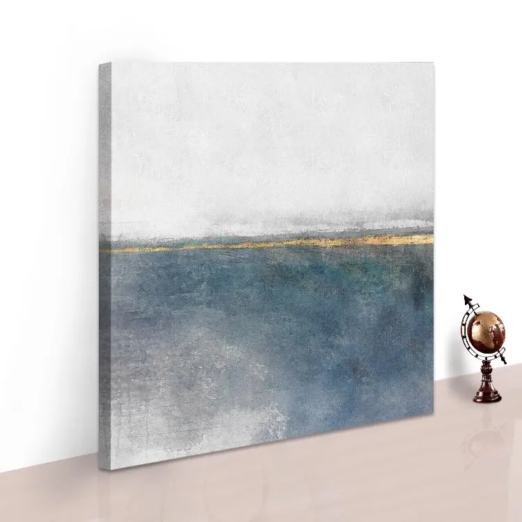 Hand Painted Simple Abstract Canvas Frame Art Picture Modern Wall Painting for Living Room Decor