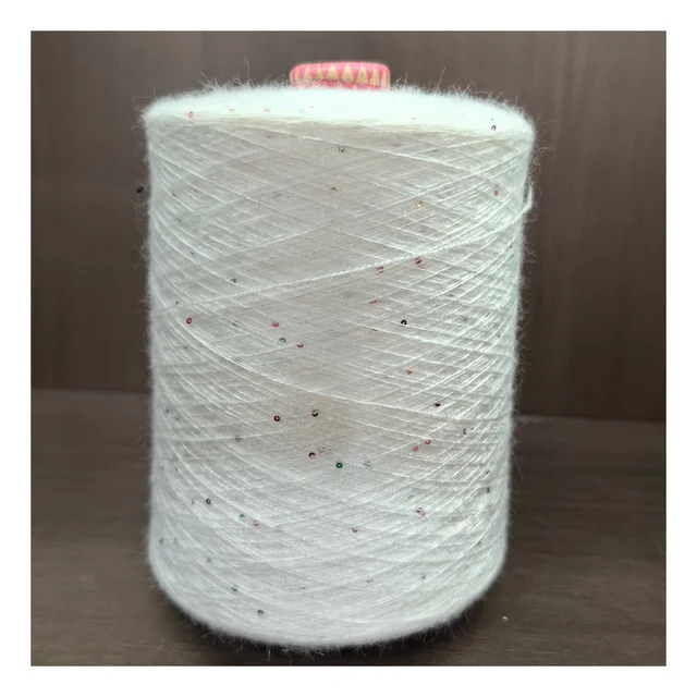 Hot Selling Latest Design Stretch Sparkle Knitting Yarn High Elastic Sequin Yarn for Knitted