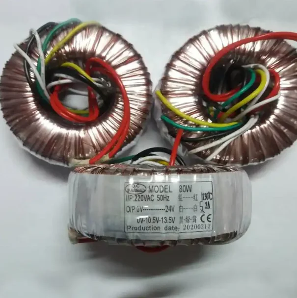 Toroidal Transformer for Vibration Controllers 80W for Dental Chair CNC Servo Transformer