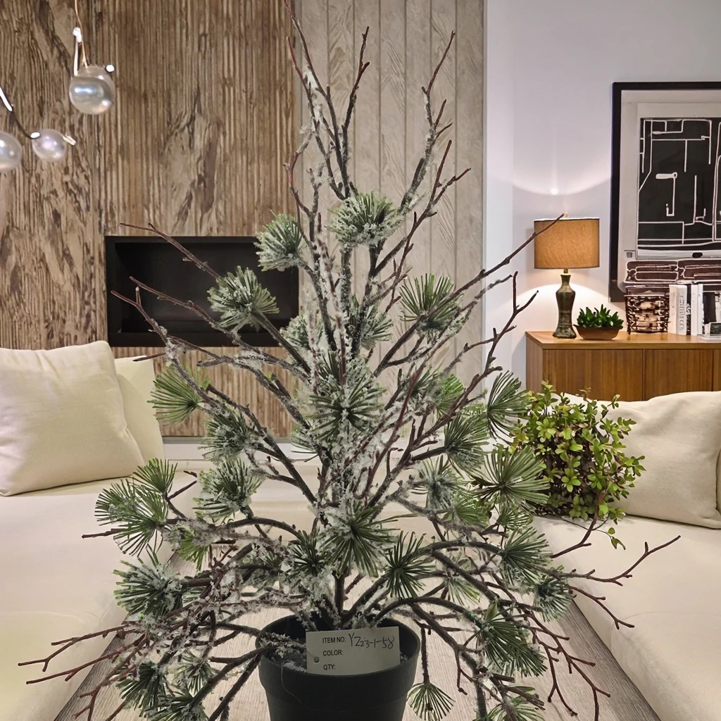 Красивая Снежинка искусственное растение высотой 43 см подходит для украшения интерьера дома