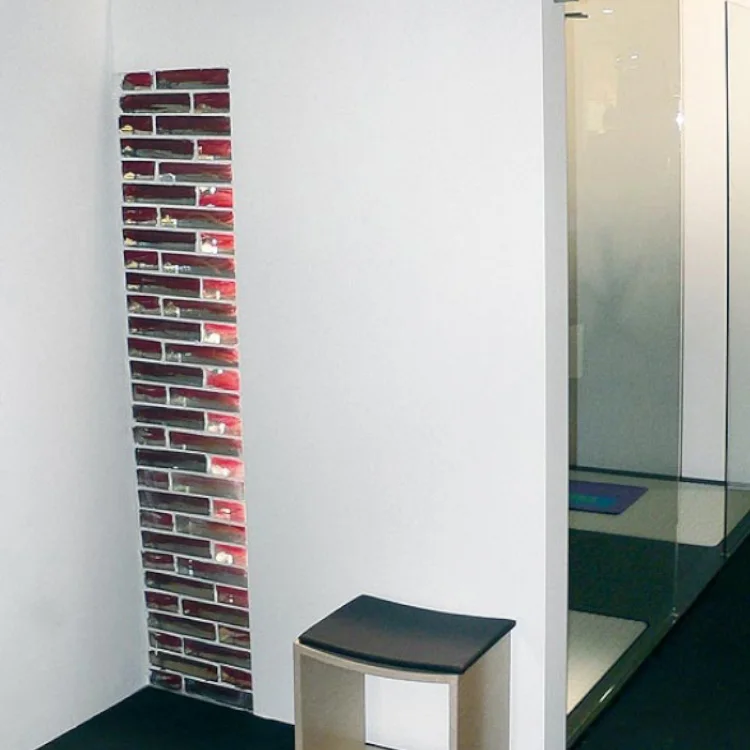 Gold Glass Bricks Blocks Decorative Solid Hot Melt Glass Brick Good Visibility Crystal Building Glass Bricks for Partition Wall