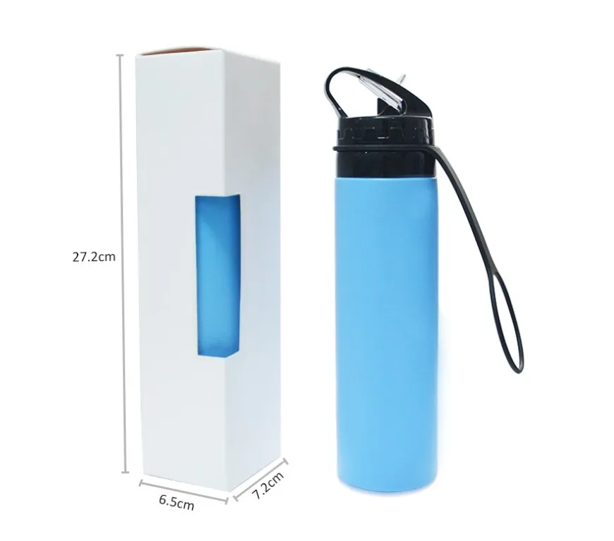 Collapsible Foldable Silicone drink Sport Water Bottle Camping Travel my plastic bicycle bottle