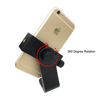 Universal Mount Adapter Cell Phone Clip Holder Vertical 360 Rotation Tripod Stand for iPhone X 7 Plus Samsung product image