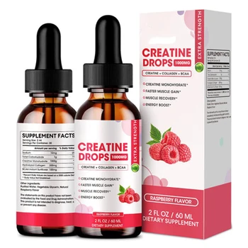 Building Muscle Creatine Monohydrate Supplements Creatine Drops Gains Liquid Creatine Drops for Women & Men