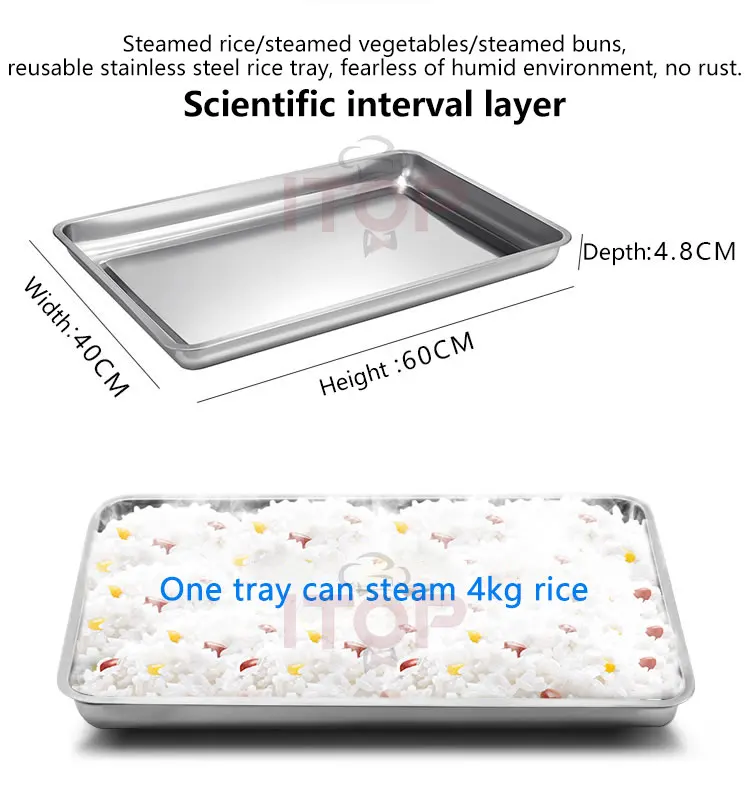 8 Trays Standing Food Steamer Rice Roll Layer Food Steamer Good Quality