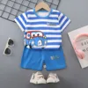 Stripe Car Tee Set